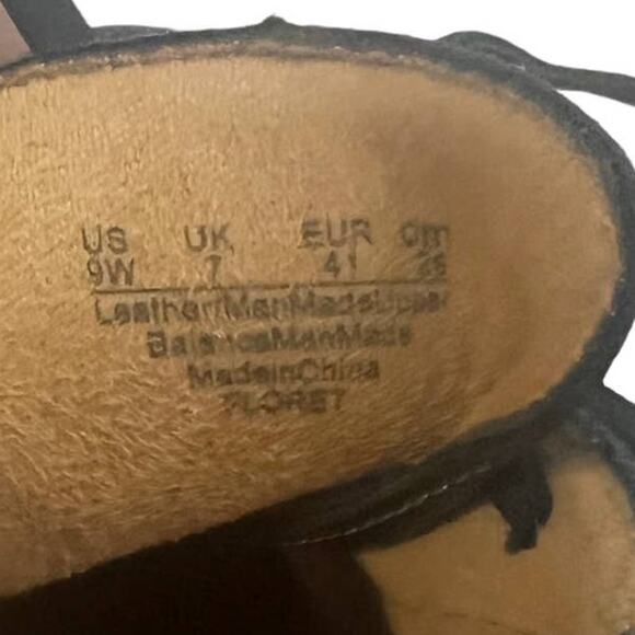 Naturalizer Black Leather Floret Lace Up Sneakers 9W - Picture 9 of 9